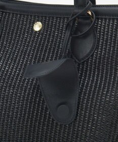 TOPKAPI 【Breath TOPKAPI】サングラスホルダー付き レザーコンビ カゴバッグ L