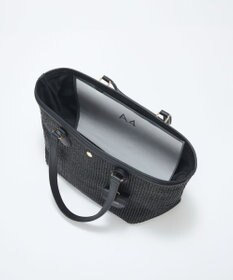 TOPKAPI 【Breath TOPKAPI】サングラスホルダー付き レザーコンビ カゴバッグ L