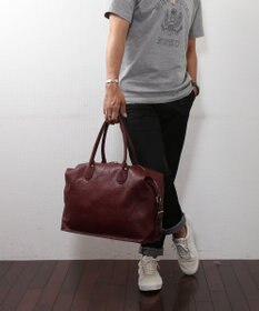 UNBILLION Otias シュリンクタイプ合皮タウンボストンバッグ