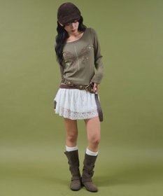 WEGO レイヤードグラフィックTOP