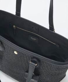 TOPKAPI 【Breath TOPKAPI】サングラスホルダー付き レザーコンビ カゴバッグ L