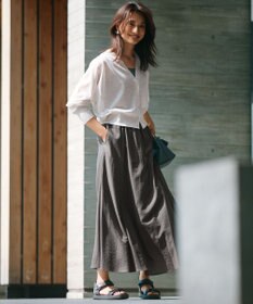 23区 S 【SLOW/一部店舗限定】ブライトヴィンテージクロス スカート