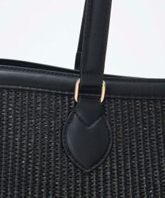 TOPKAPI 【Breath TOPKAPI】サングラスホルダー付き レザーコンビ カゴバッグ L