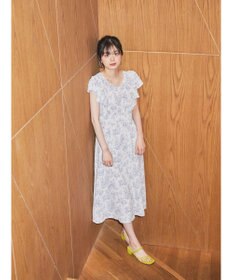 earth music&ecology フラワーフレアワンピース