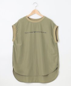 SHARE PARK LADIES ライトタッチ裾テールロゴTシャツ