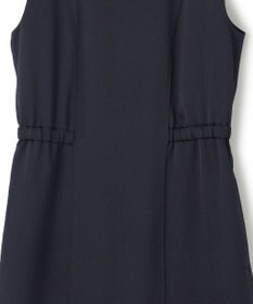 ICB 【洗える】 ストレッチハンマーサテン ノースリーブワンピース