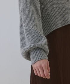 GRACE CONTINENTAL サテンレースニットワンピース