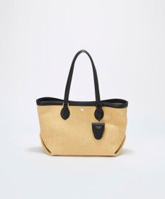 TOPKAPI 【Breath TOPKAPI】サングラスホルダー付き レザーコンビ カゴバッグ L