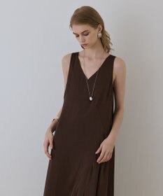 GRACE CONTINENTAL サテンレースニットワンピース