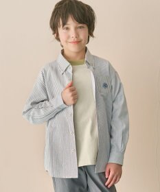 J.PRESS KIDS 【140-170cm】オックスフォード ストライプコンビシャツ