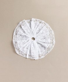 Phoebe ビッグフリルシュシュ　ホワイト