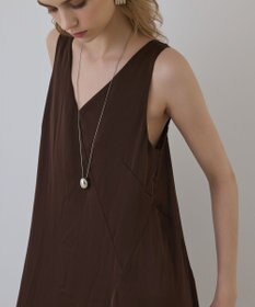 GRACE CONTINENTAL サテンレースニットワンピース