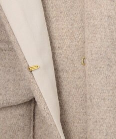 UNFILO ウールブレンド ノーカラーコート