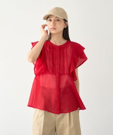 earth music&ecology ラッフルブラウス