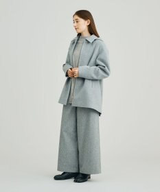 J.PRESS YORK STREET 【WOMEN】2wayショートウールアンゴラビーバー コート