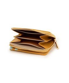 LANVIN en Bleu リュクサンブールカラー 二つ折りLファスナー財布