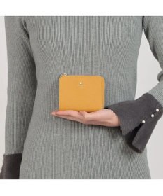 LANVIN en Bleu リュクサンブールカラー 二つ折りLファスナー財布