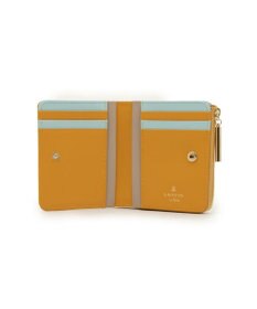 LANVIN en Bleu リュクサンブールカラー 二つ折りLファスナー財布
