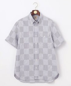 J.PRESS MEN 【クールマックス】サッカーパッチワーク シャツ