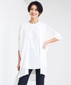 ICB 【洗える】 リネンポリエステルハイゲージ カーディガン