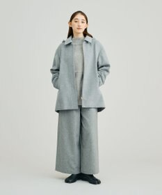 J.PRESS YORK STREET 【WOMEN】2wayショートウールアンゴラビーバー コート