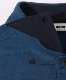 JOSEPH ABBOUD クールビズ【オーガニックコットン使用・日本素材】リンクスボーダー ポロシャツ