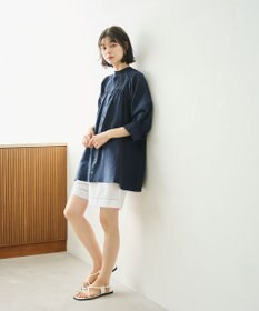 #Newans 【金子綾さんインスタライブご紹介アイテム】（前後着用可能）ピンタックシアーブラウス