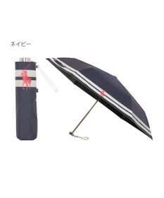 MOONBAT POLO RALPH LAUREN（ポロ ラルフローレン） 晴雨兼用日傘 ボーダー 遮光率100% 遮熱 UV 晴雨兼用