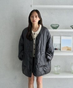 earth music&ecology キルティングハーフコート