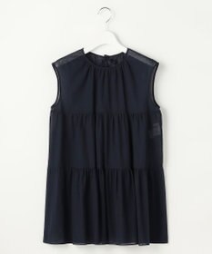 自由区 S ノースリーブコットン ブラウス