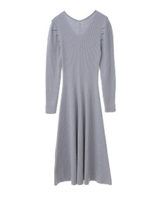 earth music&ecology 襟レースニットワンピース