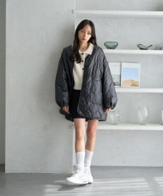 earth music&ecology キルティングハーフコート