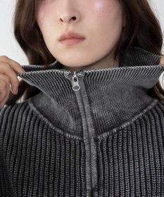 WEGO ダブルジップショートニットブルゾン