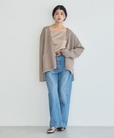 YECCA VECCA ダブルフェイス配色コーディガン