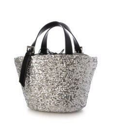 UNBILLION カシュカシュ cachecache / スパンコールかごトートバッグ