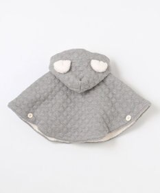 組曲 KIDS 【90㎝】くま耳 キルトマント