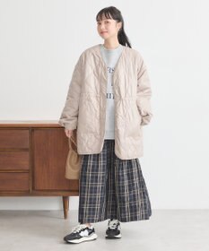 earth music&ecology キルティングハーフコート