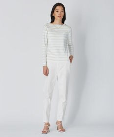 ICB 【洗える】 ハイブリッドボーダー ニットプルオーバー