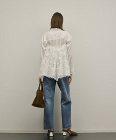 GRACE CONTINENTAL ワイドストレートデニムパンツ