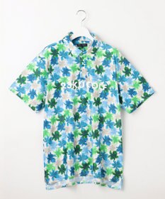 23区GOLF 【MEN】【キングサイズ/UVカット】草花柄プリントポロシャツ