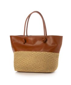 UNBILLION ペルケ perche / エステルメッシュ・牛革付属トート