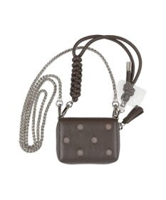 UNBILLION ペルケ perche / ドット刺繍ジャバラチャームウォレットショルダー