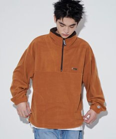 WEGO DISCUSフリースハーフジップPO