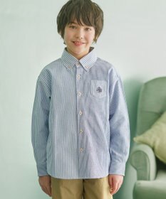 J.PRESS KIDS 【140-170cm】オックスフォード ストライプコンビシャツ