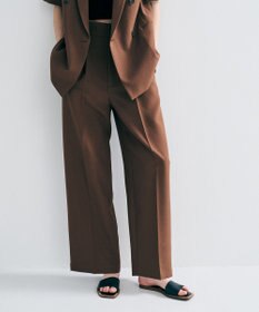 uncrave ウォッシャブルドライサップ ワイドパンツ（サスペンダー付き）