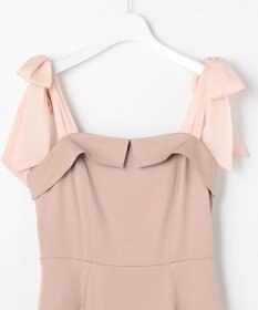 Feroux シアーリボンショルダー ジャンパースカート