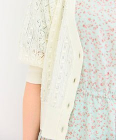 Feroux 【ご好評につき今季も登場！・洗える】透かし編み カーディガン