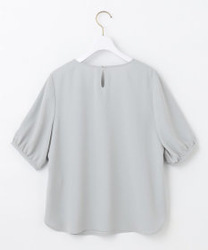 ANY SIS 【洗える】パール調Ｖネック ブラウス