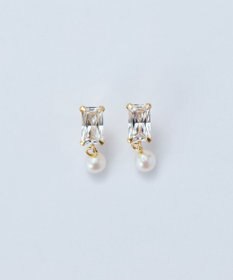 Phoebe 【K10】リフレクトビジューパールピアス