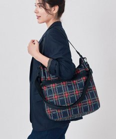 LG BUCKET SHOULDER BAG/ネイビータータン / LeSportsac